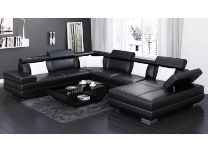Ecksofa Wohnzimmer Design Moderne Eckcouch Lederpolster Couch Sofa