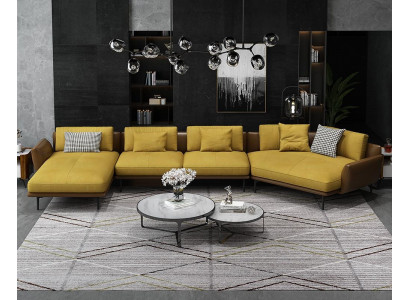 Ecksofa L-Form Wohnlandschaft Sofa Couch Polster Ecke Garnitur Leder Sofas Neu