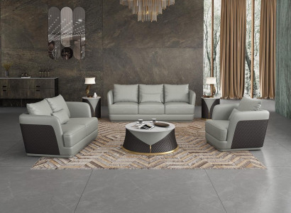 Garnitur 3+2+1 Sitzer Couchtisch 2xBeistelltische Wohnlandschaft Sofa Couch 6tlg.
