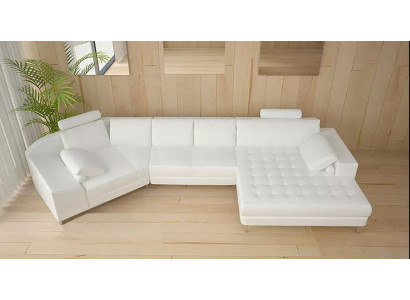 Moderne Sofa Ecksofa U Form Ledersofa Eckcouch Polster Designer Sofa