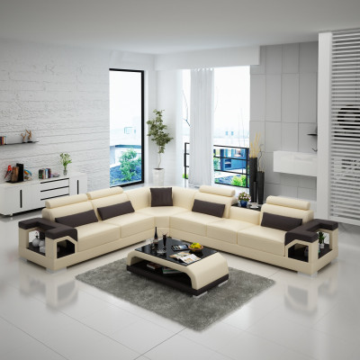 Ledersofa Sofa Couch Polster Wohnlandschaft Designer Ledersofa L Form Garnitur