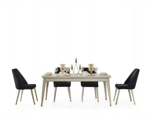 Esstisch Tisch Esszimmer Wohnzimmer Tische Holz Design Weiß Konferenztisch Neu