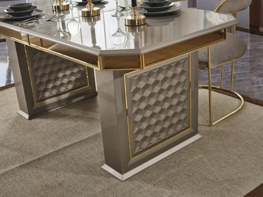 Esstisch Grau Moderne Esszimmer Schön Küche Holz Tische Design Luxus Metall Neu