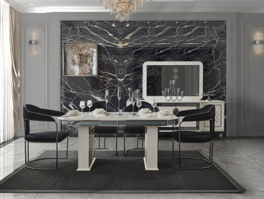 Komplett Set Esstisch 4x Stühle Esszimmer Set Ess Gruppe Holz Tisch Tische 5tlg