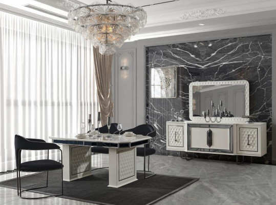 Komplett Set Esstisch 4x Stühle Esszimmer Set Ess Gruppe Holz Tisch Tische 5tlg