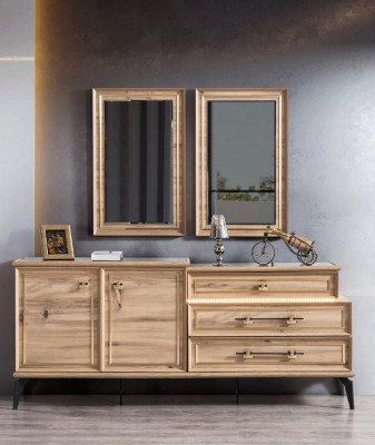 Esstisch 4x Stühle Sideboard 6-tlg. Esszimmerset Gruppenset Esszimmermöbel neu