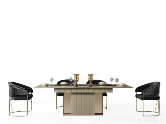 Komplett Set Esstisch + 6 Stühle Esszimmer Set Ess Gruppe Holz Tisch Tische 7tlg