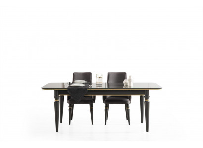 Luxus Esszimmer Esstisch Stuhl Gruppe Garnitur Set Holz Tisch Tische 5tlg. Sets