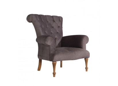 Chesterfield Couch Sofa Relax Stoff Lounge Luxus Polster Sessel Design Braun