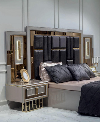 Betten Schlafzimmer Luxus Bettrahmen Design Polster Bett Designer
