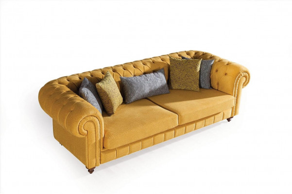Sofa Couch Polster Sofas Design Möbel 3 Sitzer Dreisitzer Chesterfield