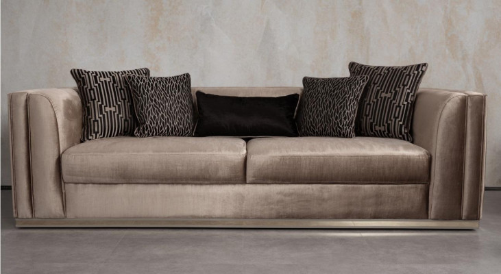 Sofagarnitur 3+3+1+1 Sitzer Polster Sofa Wohnlandschaft Sofas Couch