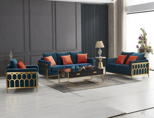 Sofagarnitur 3+2+1 Sitzer Relax Set Design Sofas Polster Couchen Leder