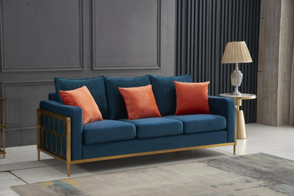 Sofagarnitur 3+2 Sitzer Set Design Sofas Polster Couchen Textil Relax Garnituren