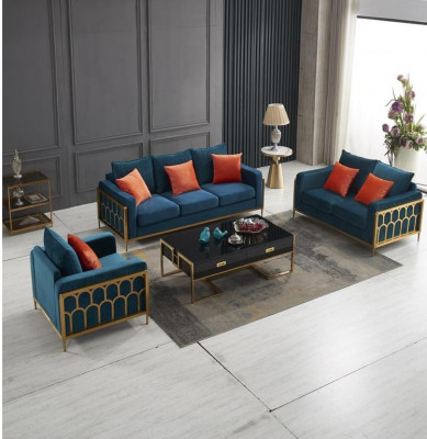 Sofagarnitur 3+2 Sitzer Set Design Sofas Polster Couchen Textil Relax Garnituren