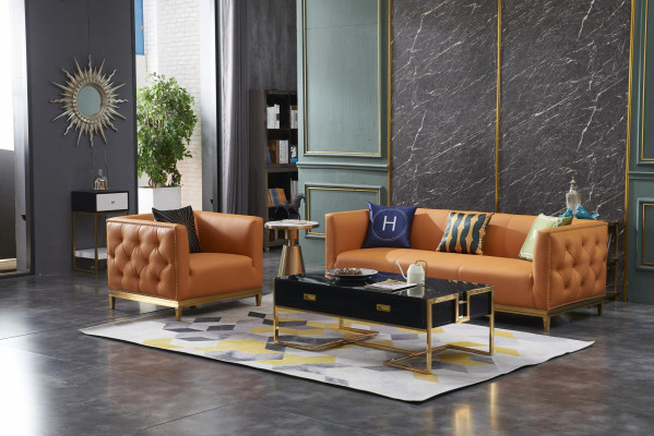Klassische Sofa Couch Polster 3+1 Sitzer Couchen Leder Sitz Garnitur