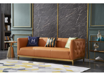 Designer Sofa 3 Sitzer Modern Couch Polster Sofas Designsofa Dreisitzer