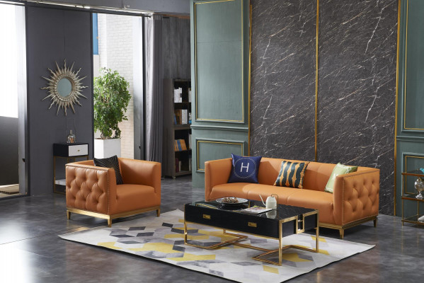 Sessel Design Couch Sofa Sitzer Leder Lounge Deko Club Polster Luxus Ohren