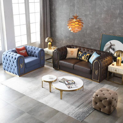 Dreisitzer Design Sofa 3 Sitzer Relax Sofas Polster Couch Sitz Chesterfield Neu