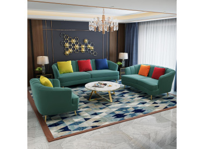 Komplett Set Sofagarnitur 3+2+1 Sitzer Design Sofa Couch Wohnlandschaft