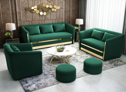 Sofagarnitur Textil Couch Garnituren Design Modern Sofa 3+1 Sitzer Sofas