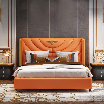 Schlafzimmer Bett Nachttische 3 tlg. Set Design Luxus Betten Holz Doppelbett NEU