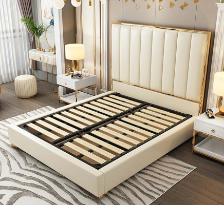 Luxus Schlafzimmer Möbel Bett 2x Nachttisch Set Betten Hotel Möbel 3tlg.