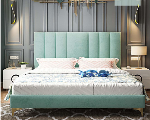 Luxus Schlafzimmer Möbel Komplett 3tlg. Set Bett 2x Nachttische Modernes