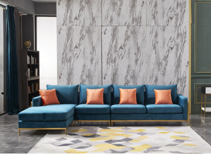 Wohnlandschaft Ecksofa L Form Sessel Deko Set Garnitur Modern Sofa Leder NEU