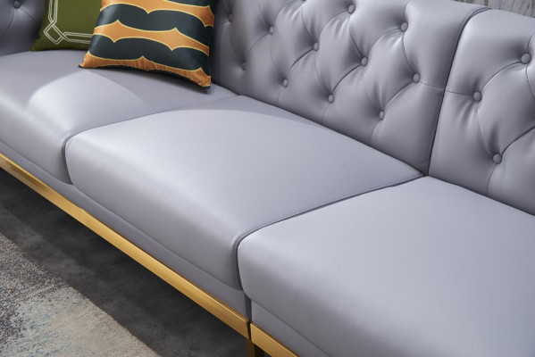 Ecksofa Sofa Couch Ledersofa Wohnlandschaft Luxus Moebel L Form