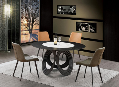 Runder Essttisch Tisch 135cm Metall Rund Konferenz Moderne Tische