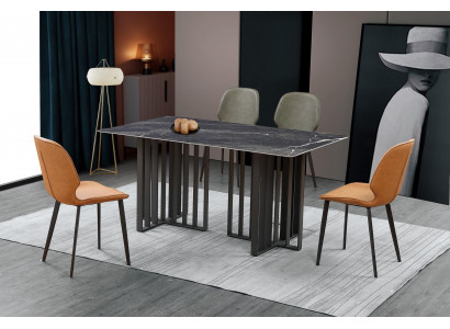 Tisch Stuhl Esszimmer Möbel Lehnstuhl Set Garnitur Gruppe Tische 5tlg.
