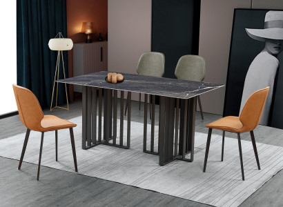 Tisch Stuhl Esszimmer Möbel Lehnstuhl Set Garnitur Gruppe Tische 5tlg.