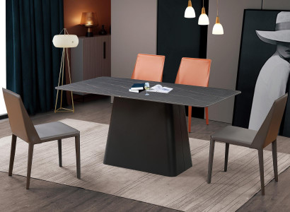 Klassischer Tisch Esstisch Holz Esszimmer Garnitur 4x Stuhl Set Stühle