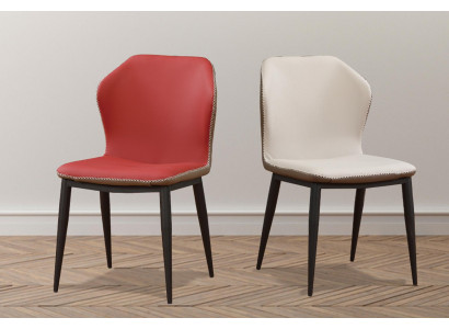 Stuhl 1x Ess Zimmer Polster Fernseh Lounge Club Stuhl Textil Leder Sitz