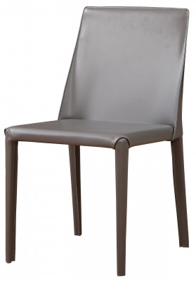 Moderner Sessel Stuhl 1x Esszimmer Fernseh Sitz Polsterstuhl Grau Lehnstuhl Neu.