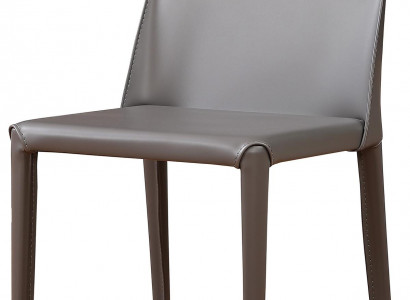 Moderner Sessel Stuhl 1x Esszimmer Fernseh Sitz Polsterstuhl Grau Lehnstuhl Neu.