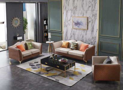 Sofagarnitur 3+1 Sitzer Klassischer Couchen Wohnlandschaft Sofas Polster