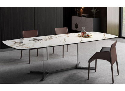 Design Marmortisch Wohn Tische Ess Zimmer Edelstahl Tisch Moderner Esstisch