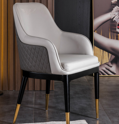 Luxuriöser Stuhl in grauem Holz moderner Stil für Ihr Esszimmer