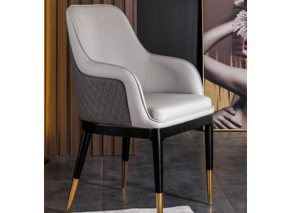 Luxuriöser Stuhl in grauem Holz moderner Stil für Ihr Esszimmer