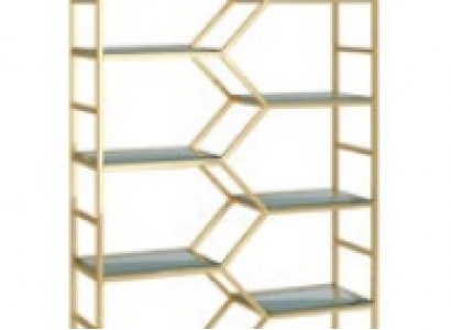 Metall Regal Trennwand Designer Luxus Regale Gold Schrank 3tlg