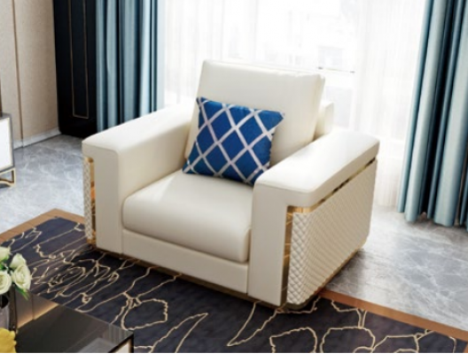 Design Sofa Italienische Couch Polster Sitz Garnitur 3+2+1 Leder Luxus