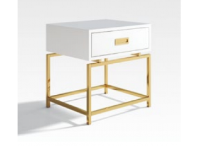 Nachttisch Nachtschrank Kommode Deko Beistelltisch Konsole Hochglanz Gold
