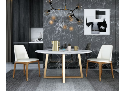 Design Ess Tisch Rund Metall Runde Tische Wohn Zimmer Luxus Gold