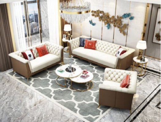 Sofa Couch Garnitur Sitz Polster Komplett Set 3+2+1 Sofas Designer