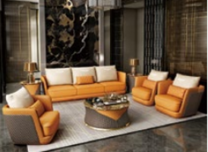 Edle Luxus Klasse Wohn Zimmer Set Garnitur Sofa Couch Polster 4tlg. Set