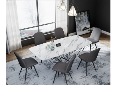 Design Tisch Esstisch Metall Tische Büro Konferenz Esszimmer Essbereich