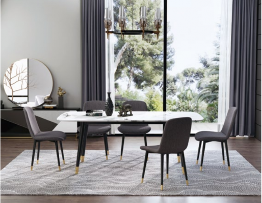 Esszimmergruppe Tisch 5x Stühle Sitzgruppe Essgruppe Esszimmergarnitur