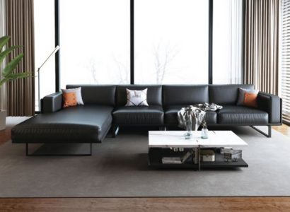 Moderne Sofa Eckgarnitur L Form Polster Sitz Ecke Couch Ledersofa Sofas